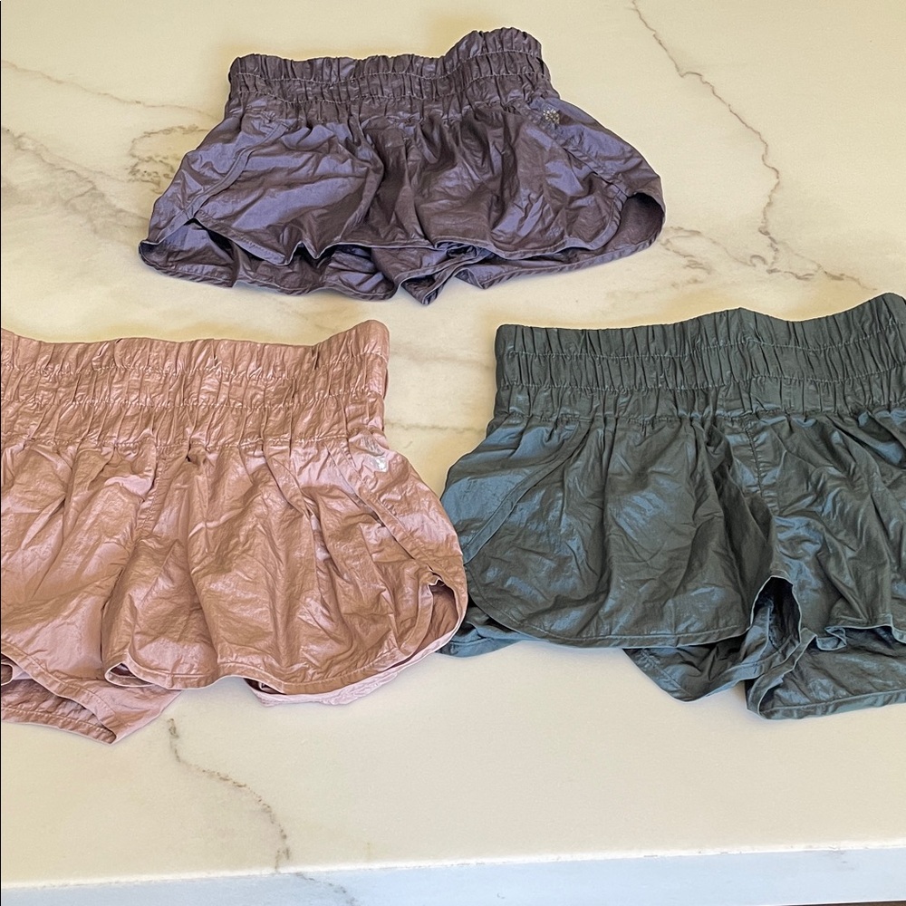 FREE PEOPLE Movement Women's Athletic Shorts - Purple, Pink, Green